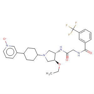 709018-81-5  Benzamide,N-[2-[[(3S,4S)-4-ethoxy-1-[4-(1-oxido-3-pyridinyl)cyclohexyl]-3-pyrrolidinyl]amino]-2-oxoethyl]-3-(trifluoromethyl)-
