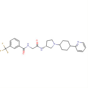 709021-01-2  Benzamide,N-[2-oxo-2-[[(3R)-1-[4-(2-pyridinyl)cyclohexyl]-3-pyrrolidinyl]amino]ethyl]-3-(trifluoromethyl)-