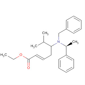 709669-84-1  2-Heptenoic acid,6-methyl-5-[[(1S)-1-phenylethyl](phenylmethyl)amino]-, ethyl ester,(2E,5R)-