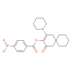 70990-24-8  Spiro[5.5]undec-3-en-2-one, 3-[(4-nitrobenzoyl)oxy]-4-(1-piperidinyl)-
