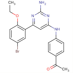 710335-25-4  Ethanone,1-[4-[[2-amino-6-(5-bromo-2-ethoxyphenyl)-4-pyrimidinyl]amino]phenyl]-