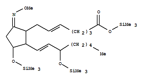72377-56-1  Prosta-5,13-dien-1-oicacid, 9-(methoxyimino)-11,15-bis[(trimethylsilyl)oxy]-, trimethylsilyl ester,(8x,12x)- (9CI)