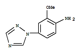 761440-72-6  Benzenamine,2-methoxy-4-(1H-1,2,4-triazol-1-yl)-