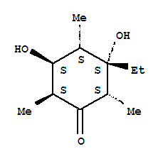 767319-24-4  Cyclohexanone,3-ethyl-3,5-dihydroxy-2,4,6-trimethyl-, (2S,3S,4S,5S,6S)- (9CI)