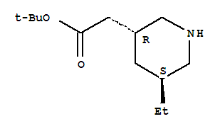 771473-42-8  3-Piperidineaceticacid, 5-ethyl-, 1,1-dimethylethyl ester, (3R,5S)-