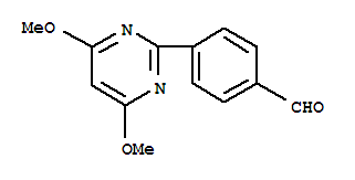 77232-34-9  Benzaldehyde,4-(4,6-dimethoxy-2-pyrimidinyl)-