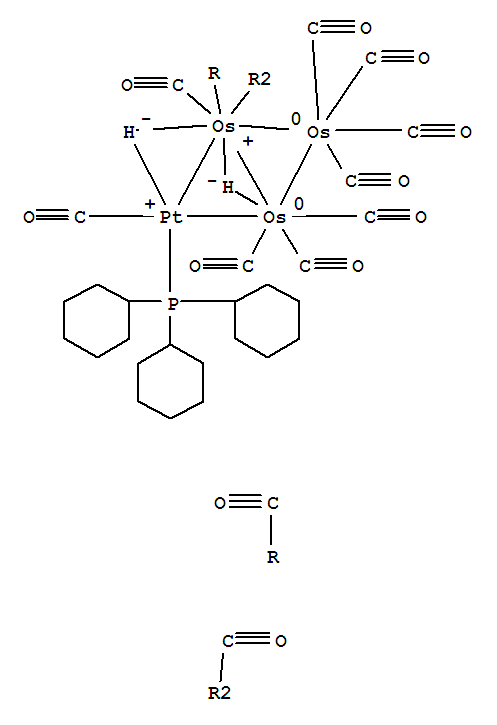 77700-90-4  Osmium,decacarbonyl[carbonyl(tricyclohexylphosphine)platinum]di-m-hydrotri-, (3Os-Os)(2Os-Pt)(9CI)