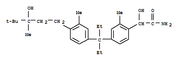 700826-42-2  Benzeneacetamide,4-[1-ethyl-1-[4-(3-hydroxy-3,4,4-trimethylpentyl)-3-methylphenyl]propyl]-a-hydroxy-2-methyl-