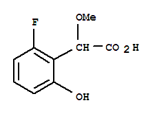 701265-05-6  Benzeneacetic acid,2-fluoro-6-hydroxy-a-methoxy-