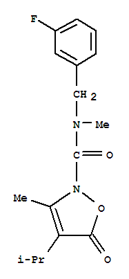 706803-68-1  2(5H)-Isoxazolecarboxamide,N-[(3-fluorophenyl)methyl]-N,3-dimethyl-4-(1-methylethyl)-5-oxo-