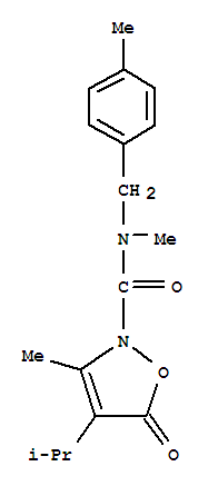 706803-72-7  2(5H)-Isoxazolecarboxamide,N,3-dimethyl-4-(1-methylethyl)-N-[(4-methylphenyl)methyl]-5-oxo-