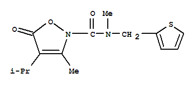 706803-76-1  2(5H)-Isoxazolecarboxamide,N,3-dimethyl-4-(1-methylethyl)-5-oxo-N-(2-thienylmethyl)-