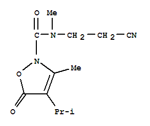 706803-78-3  2(5H)-Isoxazolecarboxamide,N-(2-cyanoethyl)-N,3-dimethyl-4-(1-methylethyl)-5-oxo-