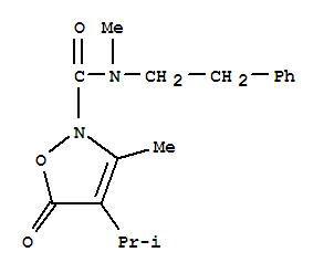 706803-81-8  2(5H)-Isoxazolecarboxamide,N,3-dimethyl-4-(1-methylethyl)-5-oxo-N-(2-phenylethyl)-