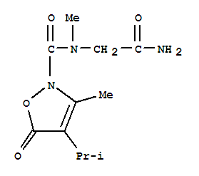 706803-86-3  2(5H)-Isoxazolecarboxamide,N-(2-amino-2-oxoethyl)-N,3-dimethyl-4-(1-methylethyl)-5-oxo-