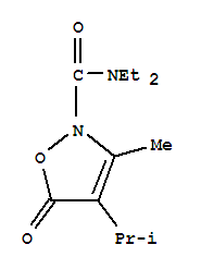 706803-95-4  2(5H)-Isoxazolecarboxamide,N,N-diethyl-3-methyl-4-(1-methylethyl)-5-oxo-