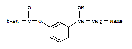 71206-88-7  Propanoic acid,2,2-dimethyl-, 3-[1-hydroxy-2-(methylamino)ethyl]phenyl ester