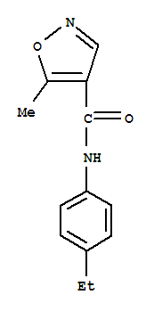 724436-18-4  4-Isoxazolecarboxamide,N-(4-ethylphenyl)-5-methyl-