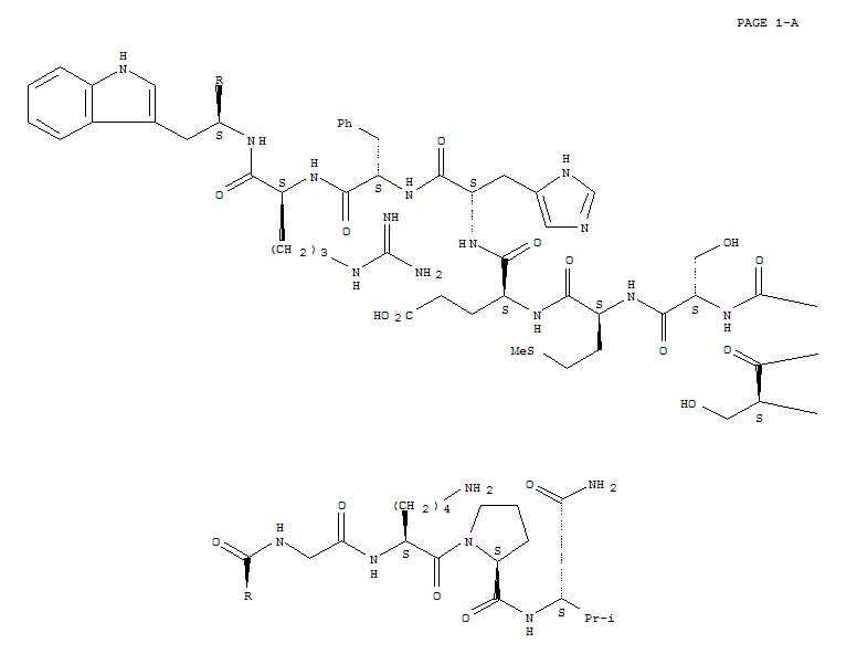 73391-89-6  a-Melanotropin (swine),2-(3,5-diiodo-L-tyrosine)- (9CI)