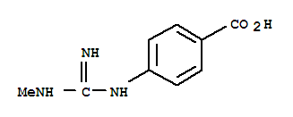 738523-12-1  Benzoic acid,4-[[imino(methylamino)methyl]amino]-