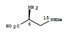 741643-07-2  L-Alanine,3-(methylamino-15N)- (9CI)