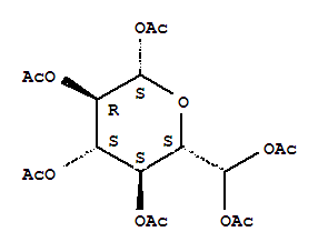 74774-18-8  b-D-gluco-Hexodialdo-1,5-pyranose,6-hydrate, hexaacetate (9CI)
