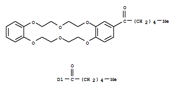 74966-28-2  1-Hexanone,1,1'-[6,7,9,10,17,18,20,21-octahydrodibenzo[b,k][1,4,7,10,13,16]hexaoxacyclooctadecin-2,13(or2,14)-diyl]bis- (9CI)