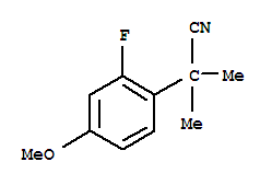 749934-28-9  Benzeneacetonitrile,2-fluoro-4-methoxy-a,a-dimethyl-