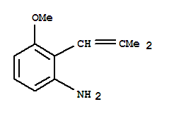 750597-52-5  Benzenamine,3-methoxy-2-(2-methyl-1-propen-1-yl)-