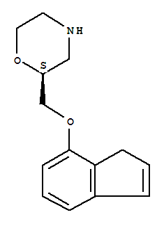 76489-34-4  Morpholine,2-[(1H-inden-7-yloxy)methyl]-, (2S)-