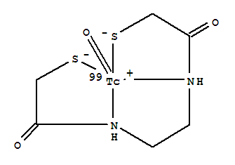 77275-80-0  Technetate(1-)-99Tc,[[N,N'-1,2-ethanediylbis[2-mercaptoacetamidato]](2-)-N,N',S,S']oxo- (9CI)