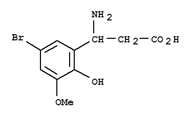 773122-63-7  Benzenepropanoic acid, b-amino-5-bromo-2-hydroxy-3-methoxy-