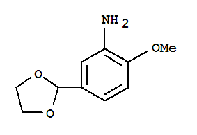 780774-01-8  Benzenamine,5-(1,3-dioxolan-2-yl)-2-methoxy-