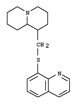 780792-70-3  Quinoline,8-[[(octahydro-2H-quinolizin-1-yl)methyl]thio]-
