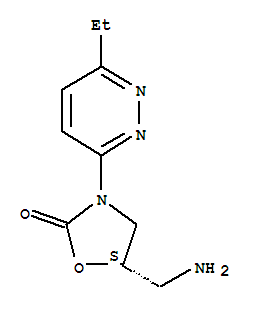 790185-93-2  2-Oxazolidinone,5-(aminomethyl)-3-(6-ethyl-3-pyridazinyl)-, (5S)-