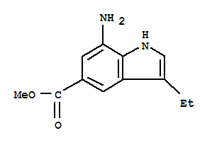790254-22-7  1H-Indole-5-carboxylicacid, 7-amino-3-ethyl-, methyl ester