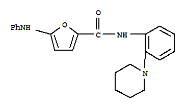 791587-71-8  2-Furancarboxamide,5-(phenylamino)-N-[2-(1-piperidinyl)phenyl]-