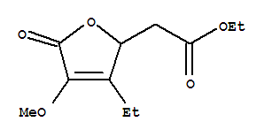 794567-86-5  2-Furanacetic acid,3-ethyl-2,5-dihydro-4-methoxy-5-oxo-, ethyl ester, (+)-