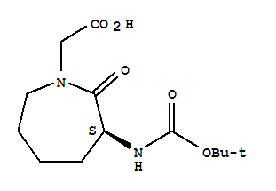 79839-29-5  1H-Azepine-1-aceticacid, 3-[[(1,1-dimethylethoxy)carbonyl]amino]hexahydro-2-oxo-, (3S)-