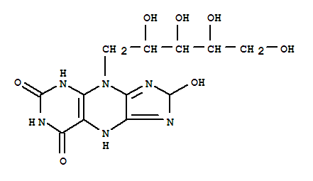 70858-26-3  D-Ribitol,1-deoxy-1-(1,2,5,6,7,8-hexahydro-2-hydroxy-6,8-dioxo-4H-imidazo[4,5-g]pteridin-4-yl)-(9CI)