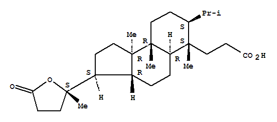 70902-34-0  1H-Benz[e]indene-6-propanoicacid,dodecahydro-6,9a,9b-trimethyl-7-(1-methylethyl)-3-[(2S)-tetrahydro-2-methyl-5-oxo-2-furanyl]-,(3S,3aR,5aR,6S,7S,9aR,9bR)-