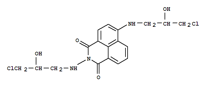 71222-18-9  1H-Benz[de]isoquinoline-1,3(2H)-dione,2,6-bis[(3-chloro-2-hydroxypropyl)amino]-