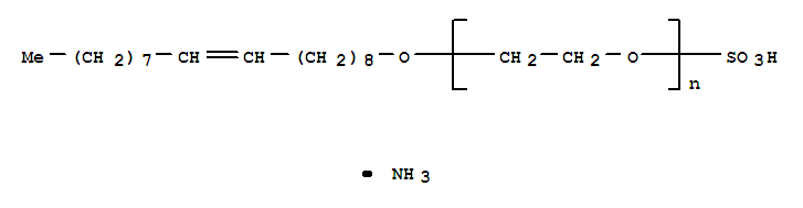 73018-88-9  Poly(oxy-1,2-ethanediyl),a-sulfo-w-(9-octadecen-1-yloxy)-, ammoniumsalt (1:1) 73018-88-9  Poly(oxy-1,2-ethanediyl),a-sulfo-w-(9-octadecen-1-yloxy)-, ammoniumsalt (1:1)