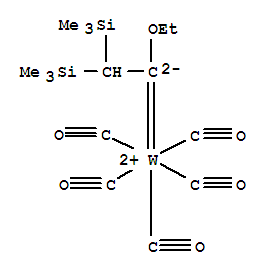 73682-23-2  Tungsten,pentacarbonyl[1-ethoxy-2,2-bis(trimethylsilyl)ethylidene]-, (OC-6-21)- (9CI)
