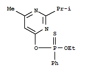 74536-94-0  Phosphonothioic acid, phenyl-, O-ethylO-[6-methyl-2-(1-methylethyl)-4-pyrimidinyl] ester (9CI)