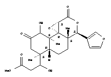 74729-98-9  Naphth[2,1-c]oxireno[d]pyran-6-propanoicacid, 3-(3-furanyl)dodecahydro-b,9-dihydroxy-3a,6,9a-trimethyl-1,8-dioxo-, methyl ester,(3S,3aS,5aR,6S,9aS,9bR,10aS)-
