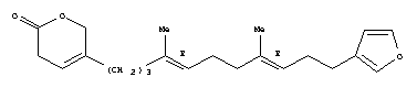 74920-57-3  2H-Pyran-2-one,5-[(4E,8E)-11-(3-furanyl)-4,8-dimethyl-4,8-undecadien-1-yl]-3,6-dihydro-