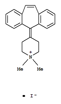 74927-10-9  Piperidinium,4-(5H-dibenzo[a,d]cyclohepten-5-ylidene)-1,1-dimethyl-, iodide (1:1)