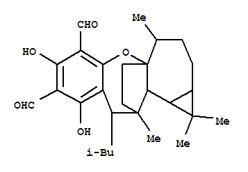 77809-89-3  1H-4a,11-Ethanobenzo[b]cyclopropa[6,7]cyclohept[1,2-f]oxepin-6,8-dicarboxaldehyde,1a,2,3,4,10,11,11a,11b-octahydro-7,9-dihydroxy-1,1,4,11-tetramethyl-10-(2-methylpropyl)-,(1aR,4S,4aS,10R,11R,11aR,11bR)-rel-(-)- (9CI)