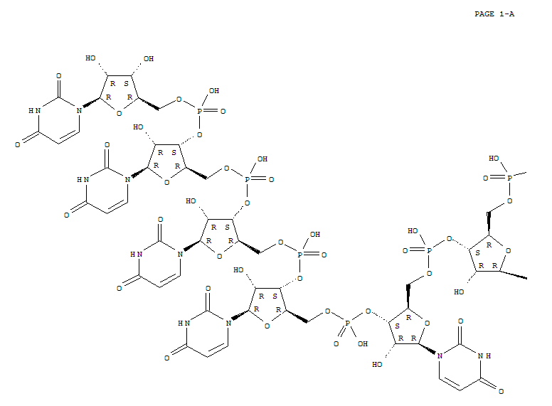 79486-46-7  Uridine,5'-O-[[[[4-[(2-chloroethyl)methylamino]phenyl]methyl]amino]hydroxyphosphinyl]uridylyl-(3'®5')-uridylyl-(3'®5')-uridylyl-(3'®5')-uridylyl-(3'®5')-uridylyl-(3'®5')-uridylyl-(3'®5')- (9CI)
